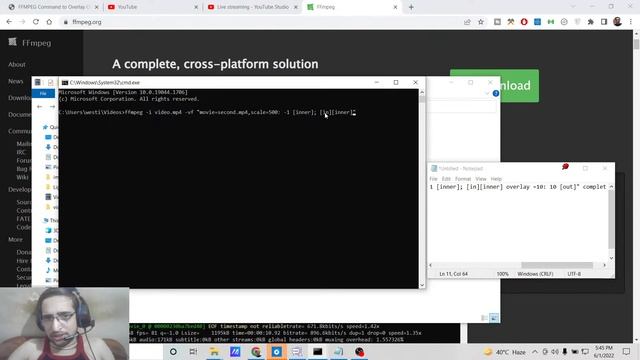 FFMPEG Command to Overlay One Video inside Another Video at Different Positions in Terminal смотреть онлайн