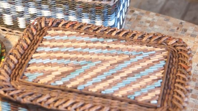 Декоративная мозаика из обрезков газетных трубочек смотреть онлайн