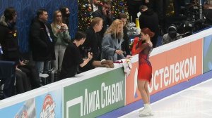 Реакция Тутберидзе на КП Александры Трусовой, Чемпионат России 2022