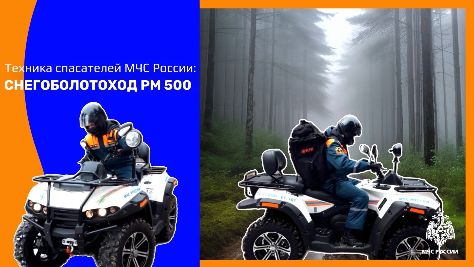 ТЕХНИКА СПАСАТАЛЕЙ МЧС России: СНЕГОБОЛОТОХОД РМ 500 смотреть онлайн