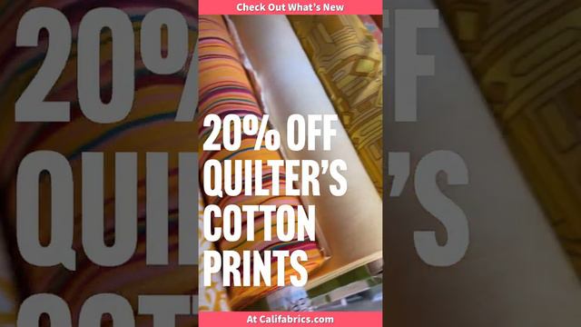 Cali Fabrics Update for February 19th, 2022 - We're having a SALE! смотреть онлайн