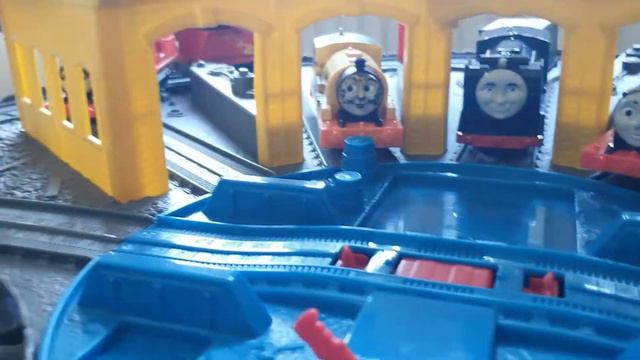 @traincrazykids6727 Has Some Trackmaster Thomas And Friends Trains With A Cotton Wool Crash