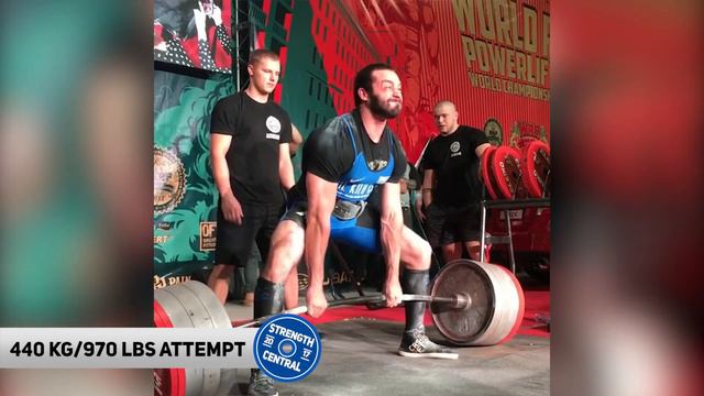 Cailer Woolam INSANE Deadlift World Record 430 kg/948 lbs @ 98 kg/216 lbs смотреть онлайн
