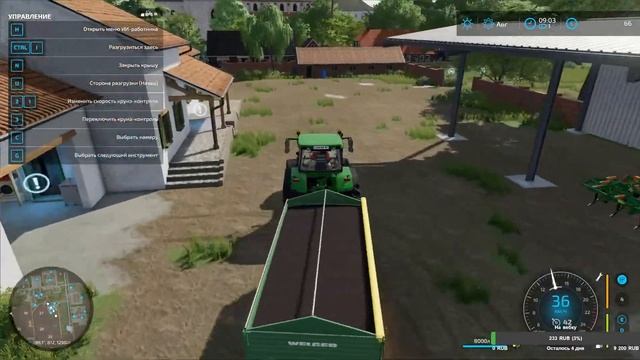 Идем сажать картошку и полоть сорняки. День 1. Farming Simulator 22 смотреть онлайн