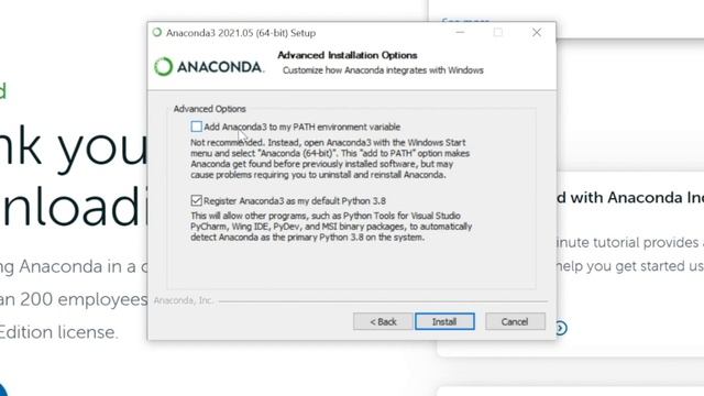 Python Tutorial: Install Python Anaconda on Windows 10 смотреть онлайн