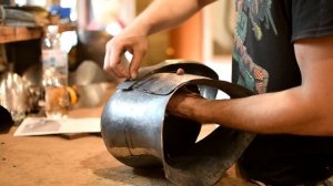 Ковка забрала для рыцарского арме. Как сделать шлем.