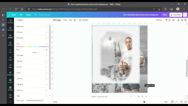 Canva - How I seamlessly blend a photo and the background смотреть онлайн
