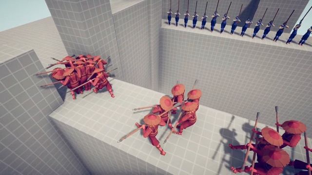 50x MUSKETEERS vs 50x ARMY | Totally Accurate Battle Simulator TABS смотреть онлайн