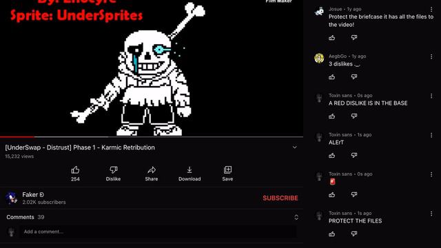 My fav undertale AU song (distrust sans) смотреть онлайн