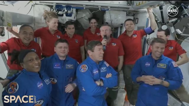 NASA's SpaceX Crew-8 enters International Space Station after docking смотреть онлайн