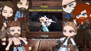 ?God of War Ragnarök react to Kratos | Tiktok | Gacha react ??