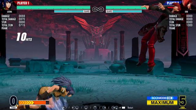 KOF15 combo Leona 517 damage 1.5 meter anywhere смотреть онлайн