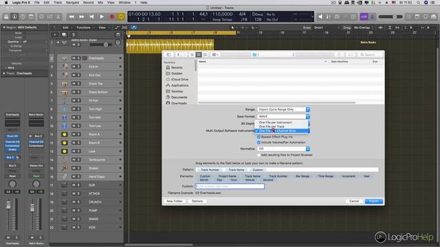 Как экспортировать мультиканальные инструменты в Logic Pro X [Logic Pro Help] смотреть онлайн