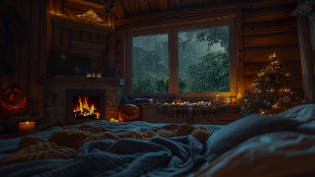 Space Thunder & Wind Sounds For Sleeping, Relaxing ~ Thunderstorm Rain Storm | ASMR смотреть онлайн