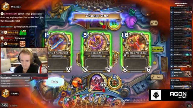 My UPDATED Warrior is my best DECK right now! - Hearthstone смотреть онлайн