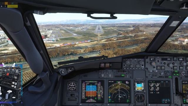 MSFS2020 | PMDG BOEING 737 |  Fantastic LANDING Into ✈ PERPIGNAN | FS2Crew |