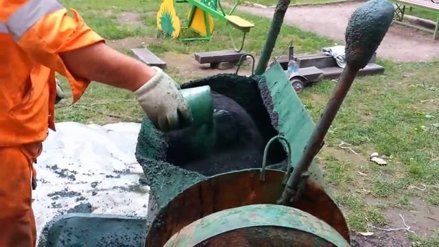 Как сделать покрытие из резиновой крошки... смотреть онлайн