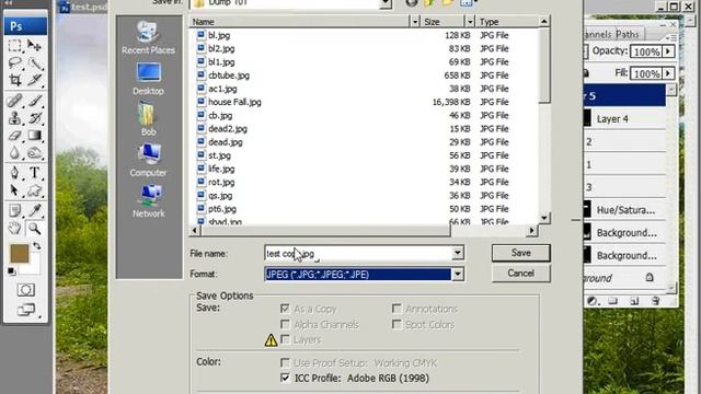 Saving as PSD or JPEG - Photoshop Tutorial смотреть онлайн