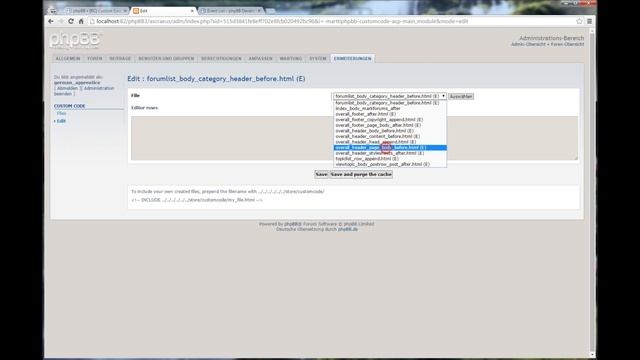 phpBB-Tutorial: die Erweiterung Custom Code смотреть онлайн