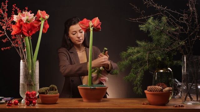 КАК СДЕЛАТЬ НОВОГОДНЮЮ КОМПОЗИЦИЮ | МАСТЕР-КЛАСС ОТ LBA смотреть онлайн