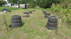 Столбчатый фундамент. Бесплатная несъемная опалубка для столбов под хозблок с жилым помещением своим