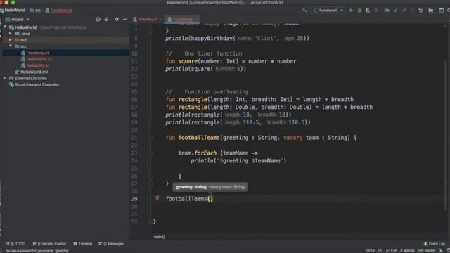 Kotlin tutorial - Functions in Kotlin ( 7 ) смотреть онлайн