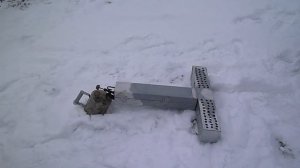 Тепловая пушка из паяльной лампы.