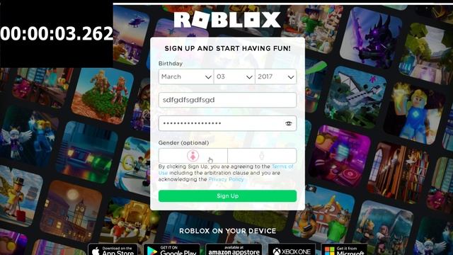 Roblox Sign-Up Page World Record. | 7.357 смотреть онлайн