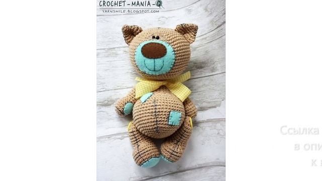 МК по вязанию амигуруми Котик в стиле Тедди крючком. Автор: Crochet-Mania смотреть онлайн