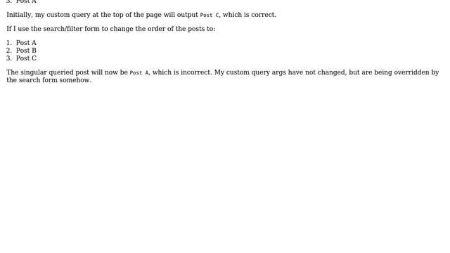 Wordpress: Custom query at top of archive search page, arguments are overridden (2 Solutions!!) смотреть онлайн