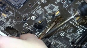 Замена выломанного слота PCI-E 16x. Видео-урок