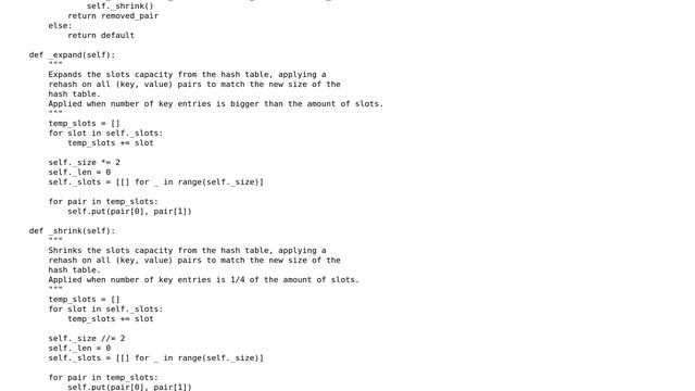 Hash table implementation in Python смотреть онлайн