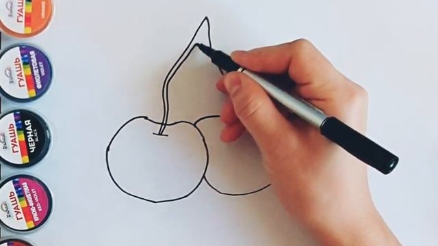 Рисуем вишню?/ Как нарисовать вишню? Лекго!!! смотреть онлайн