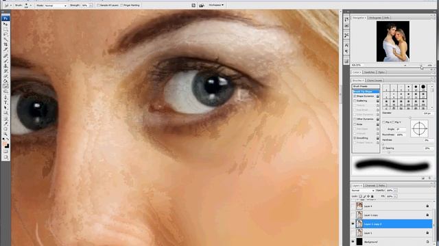using the smudge tool photoshop смотреть онлайн