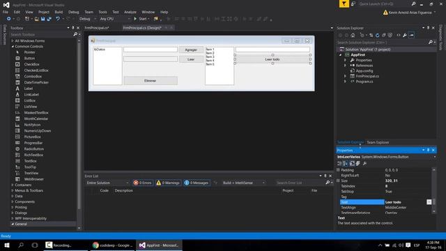 WINDOWS FORM CON C#: 005-CONTROL LISTBOX смотреть онлайн