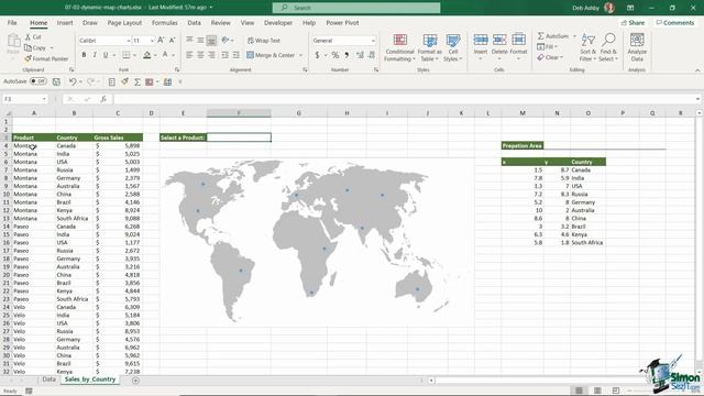 How to Create a Map Chart in Excel (Dynamic Maps in Excel) смотреть онлайн
