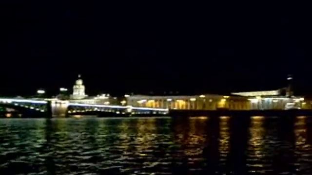 Санкт-Петербург ночью. Вид с Невы. Экскурсия. смотреть онлайн