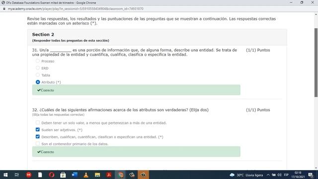 Oracle Examen Parcial de bases de datos de bases INFOP DFo Database Foundations Examen mitad de tr смотреть онлайн