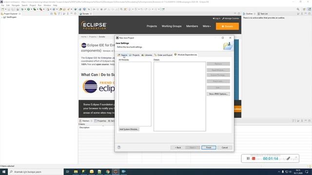 Eclipse Java modul Oluşturma смотреть онлайн