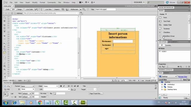 insert data from html forms to postgresql using php and jquery part1 смотреть онлайн