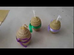 Презентация мастер класса по изготовлению пасхальной свечи с целебными травами в форме яйца.