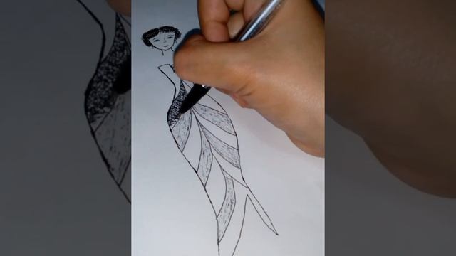 How I draw my own sketch clothes design смотреть онлайн