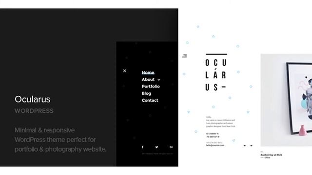 Ocularus - Minimal Photography WordPress Theme | Themeforest Website Templates and Themes смотреть онлайн