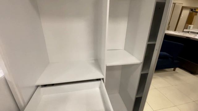 Guarda Roupa Casal com Espelho 2 Portas de Correr e 6 Gavetas Titanium D'Doro смотреть онлайн