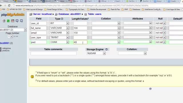 Creating Tables in phpMyAdmin смотреть онлайн