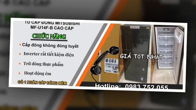 Tủ cấp đông nội địa Nhật Mitsubishi MF-U14F-B. Giá Rẻ Tốt Hải Phòng смотреть онлайн