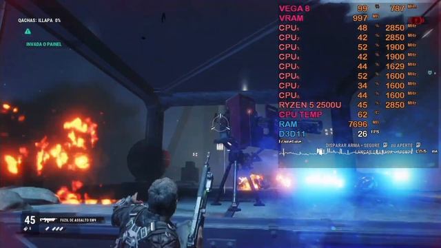 Just Cause 4 - Vega 8 1gb - Ryzen 5 2500U - 720p - Benchmark PC смотреть онлайн