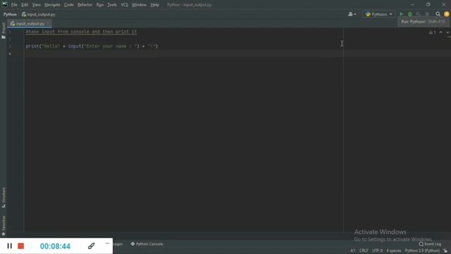 python input and print смотреть онлайн