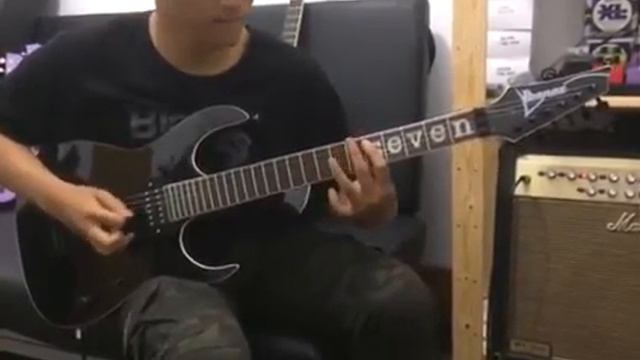 Jual Gitar Murah Ibanez Seven Hitam Custom смотреть онлайн
