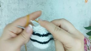 Пинетки - кеды спицами. Подробный МК.